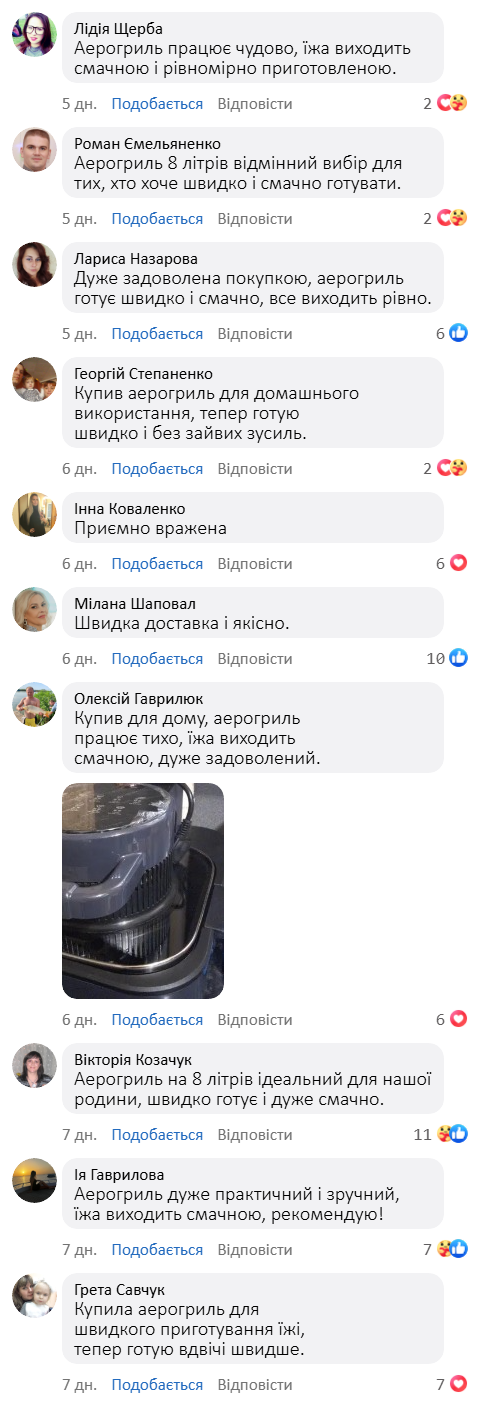 Багатофункціональний аерогриль 8л.